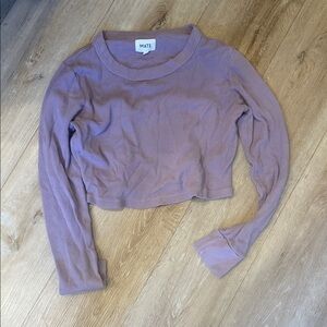 Mate Women's Purple Long Sleeve Top